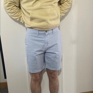 Tommy Hilfiger Blue Flat Front Shorts Relaxed Fit